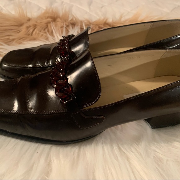 GIANNETTI BROWN LEATHER LOAFERS. - Picture 4 of 6